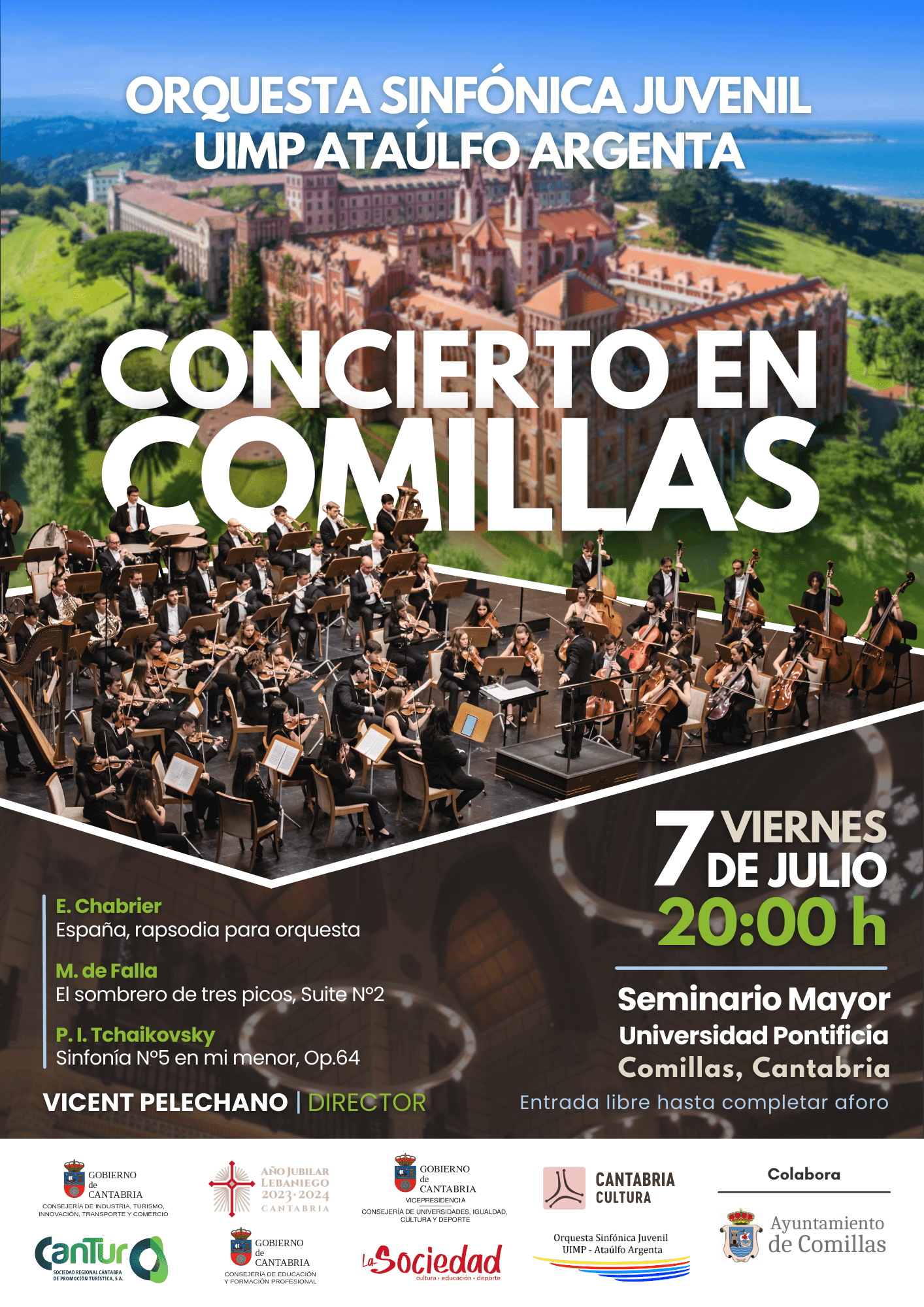 Concierto en Comillas – Orquesta Sinfónica Juvenil UIMP Ataúlfo Argenta