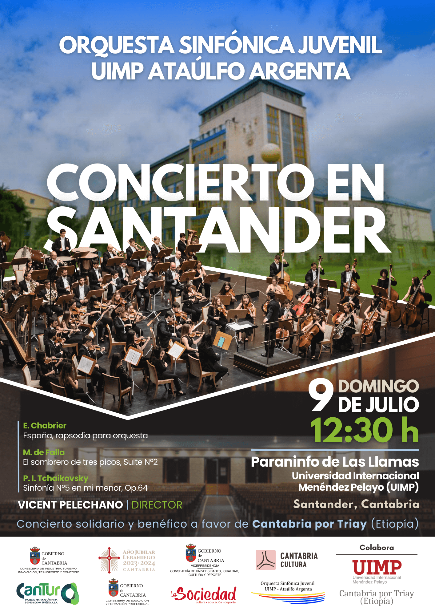 Concierto en Santander – Orquesta Sinfónica Juvenil UIMP Ataúlfo Argenta