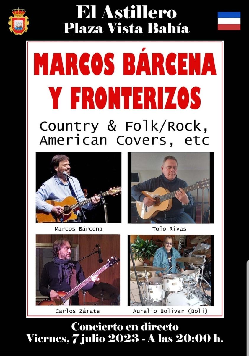 Concierto Marcos Bárcena y Fronterizos – 7 Julio