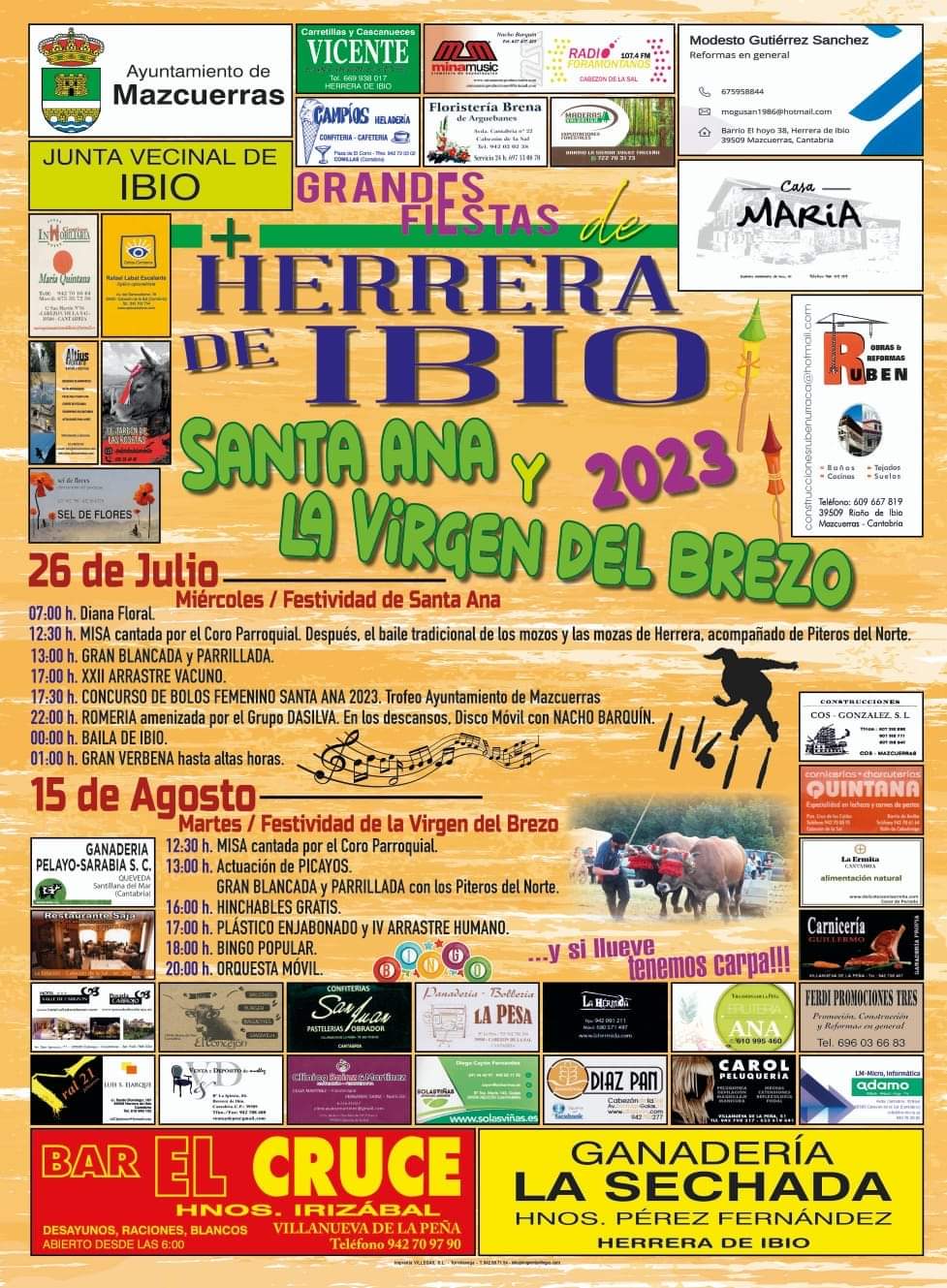 Grandes Fiestas de Herrera de Ibio 2023