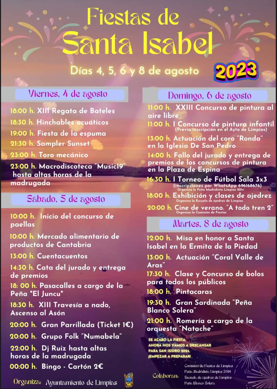 Fiestas de Santa Isabel Limpias 2023
