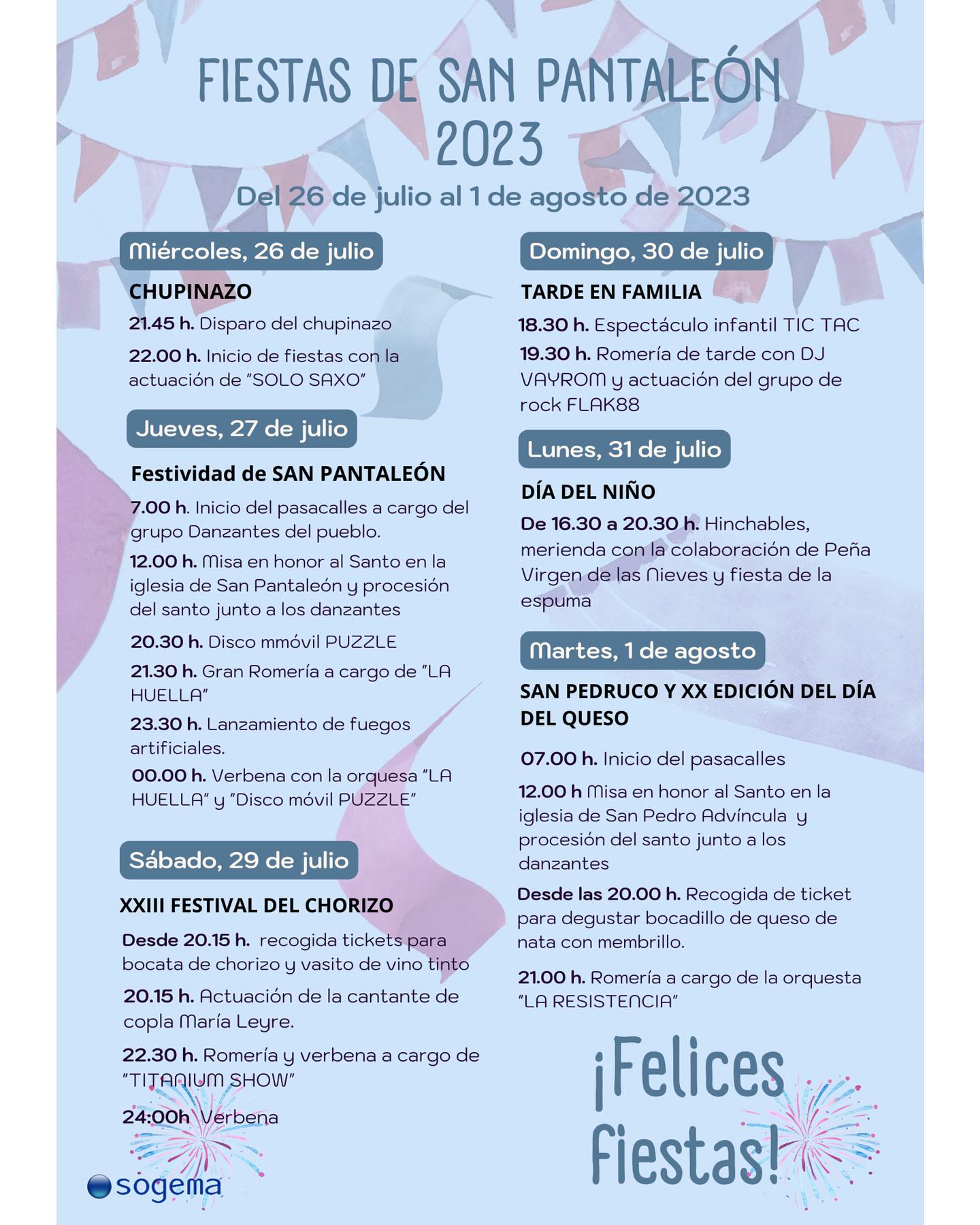 Fiestas San Pantaleón Liérganes 2023