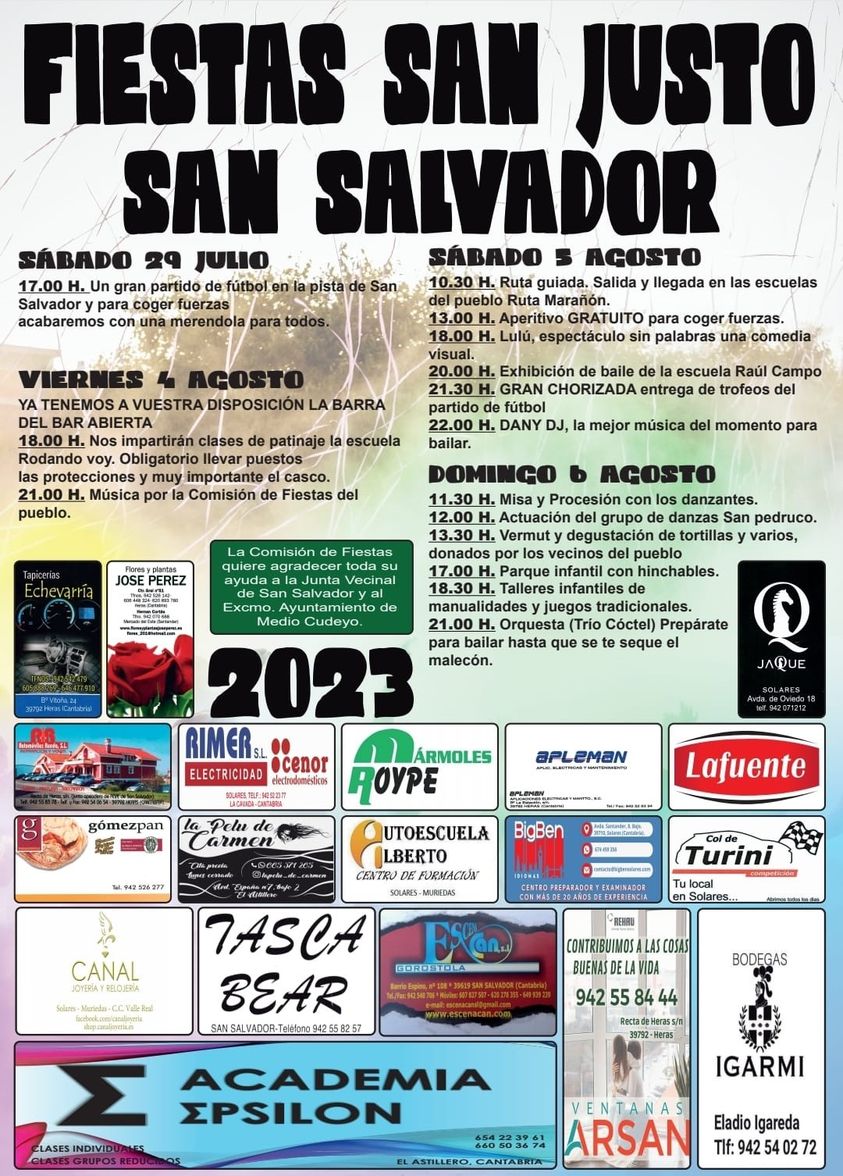 Fiestas de San Justo San Salvador 2023