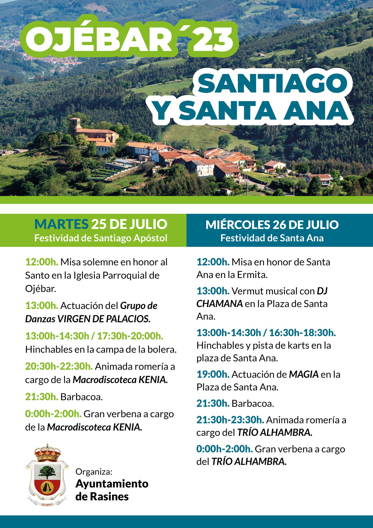 Fiestas de Santiago y Santa Ana Ojébar 2023