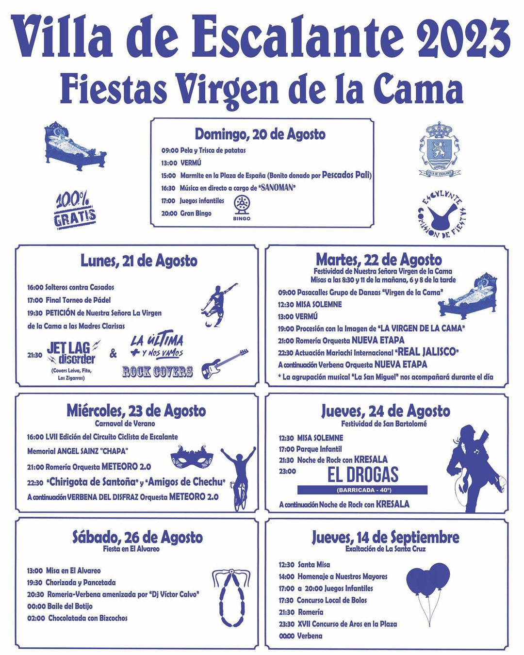 Fiestas Virgen de la Cama Escalante 2023