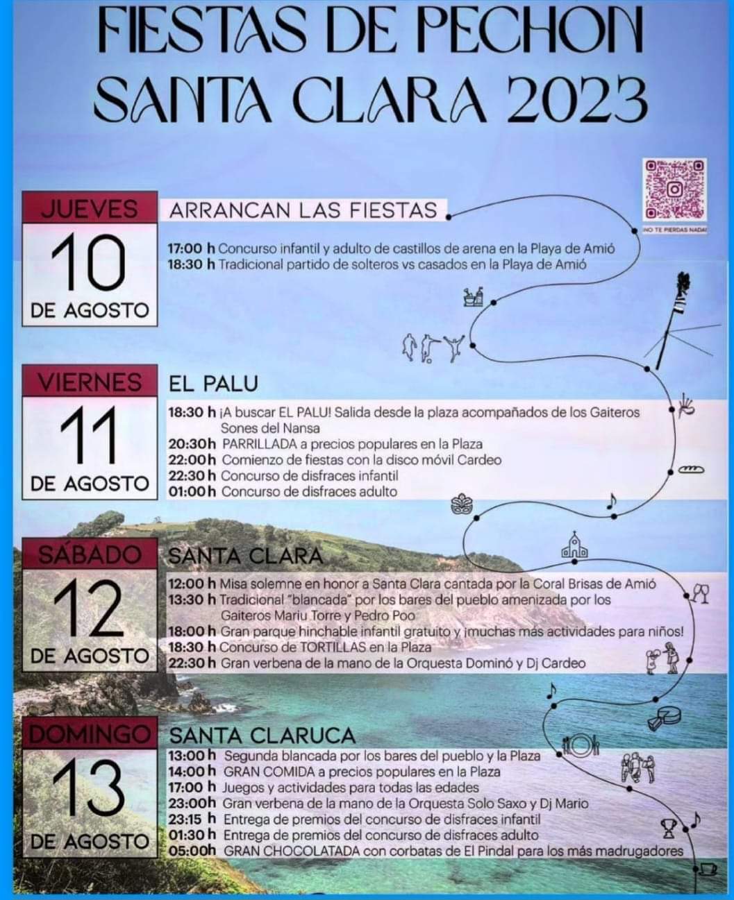 Fiestas de Pechón Santa Clara 2023
