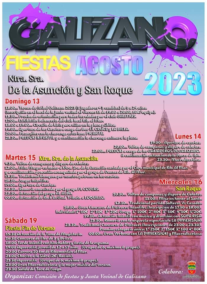 Fiestas Galizano Agosto 2023
