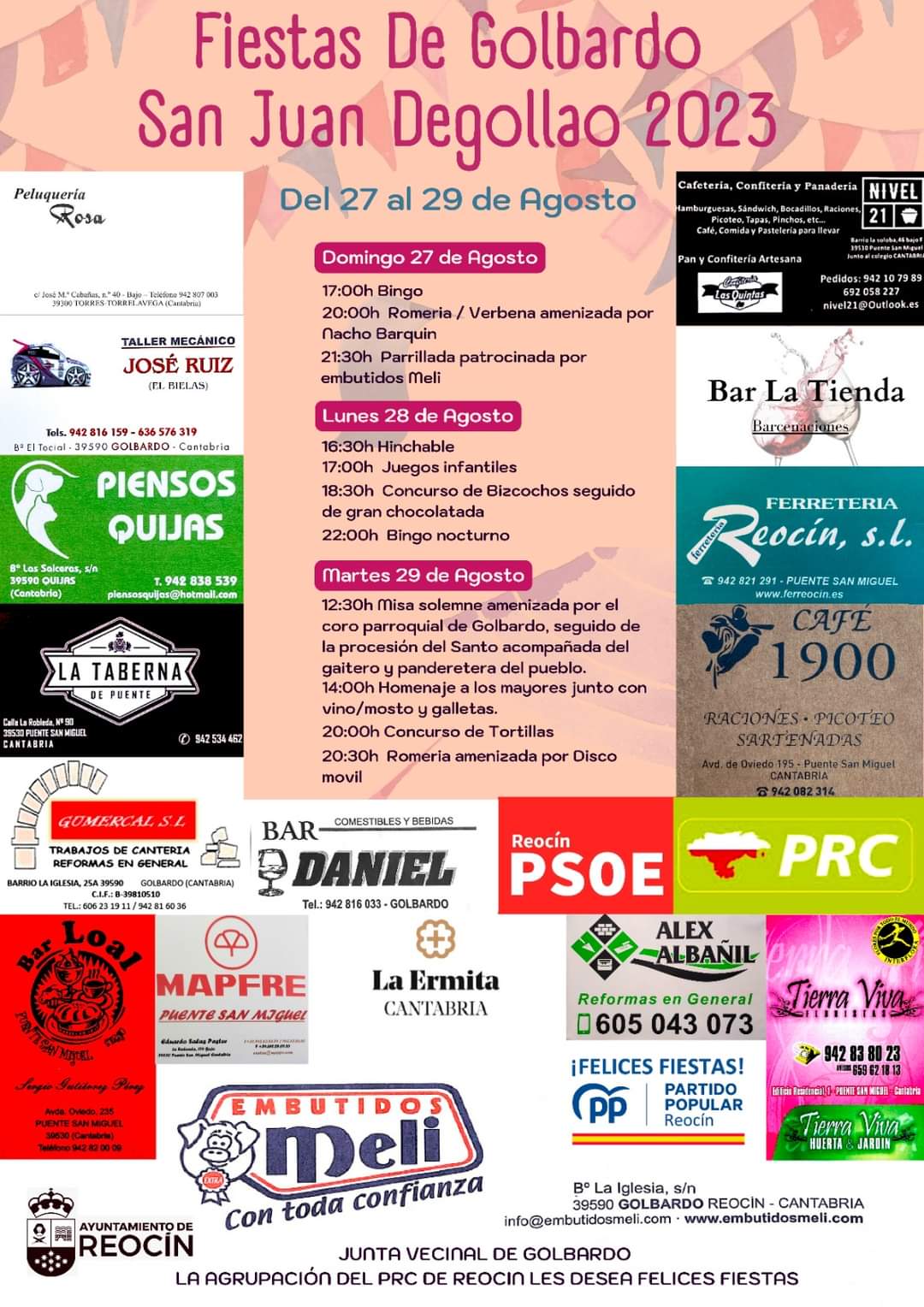 Fiestas de Golbardo – San Juan Degollao 2023