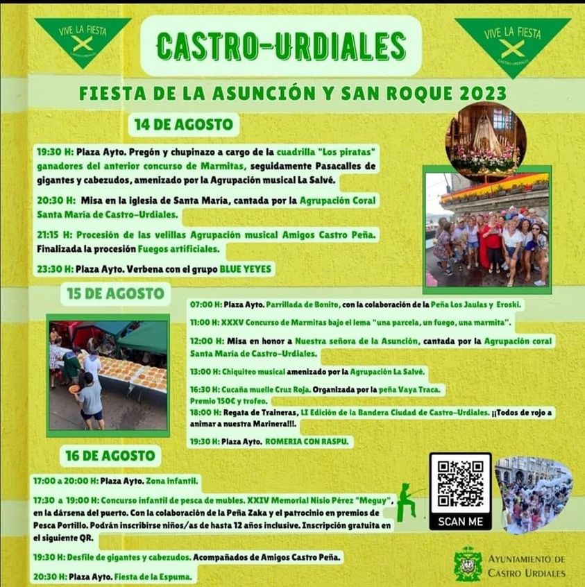 Fiesta de la Asunción y San Roque Castro-Urdiales 2023