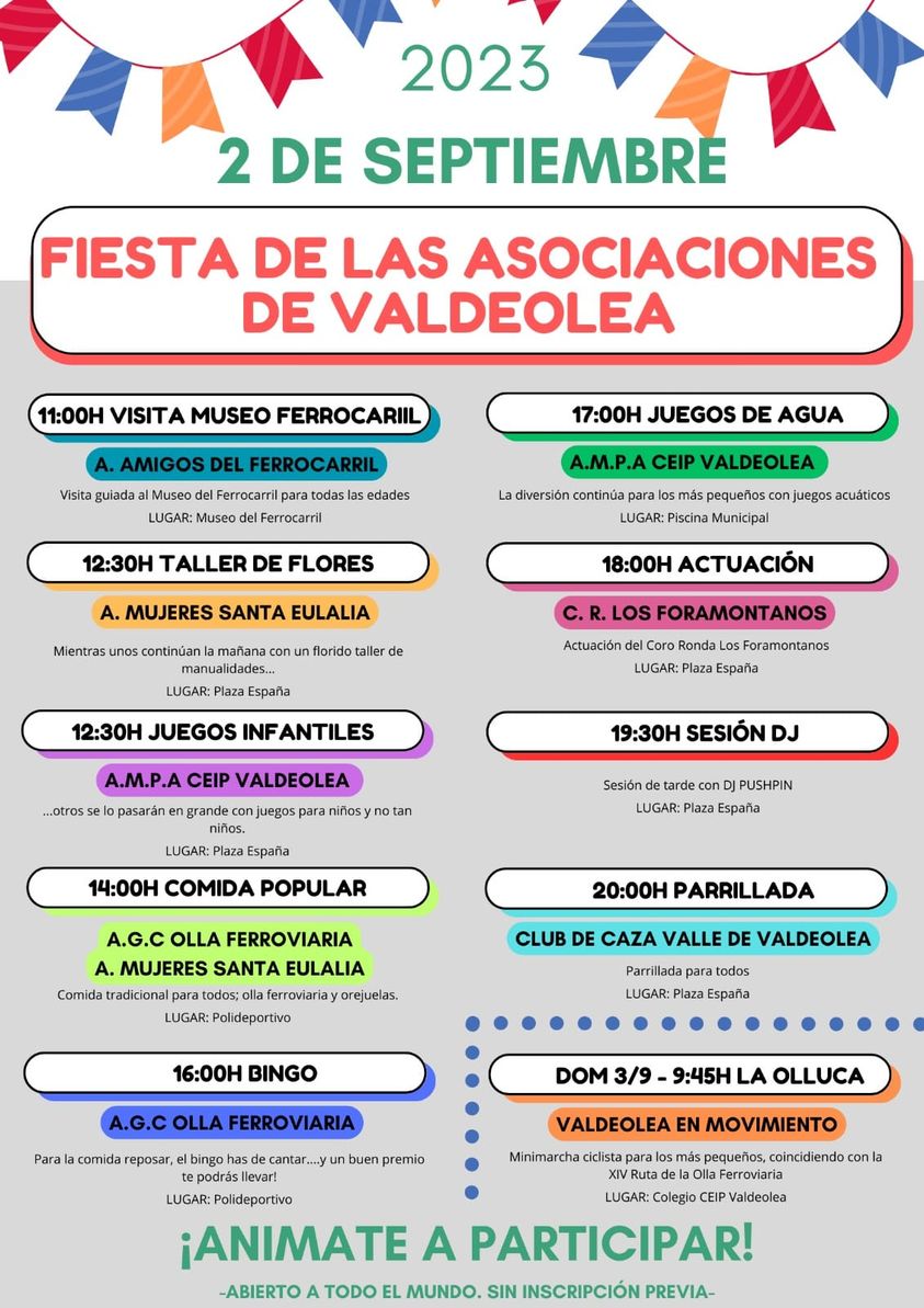 Fiestas de las Asociaciones de Valdeolea 2023