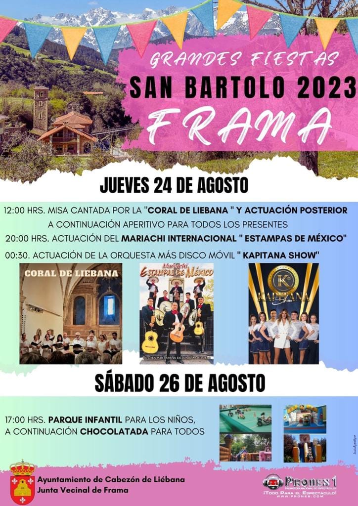 Grandes Fiestas de San Bartolo Frama 2023