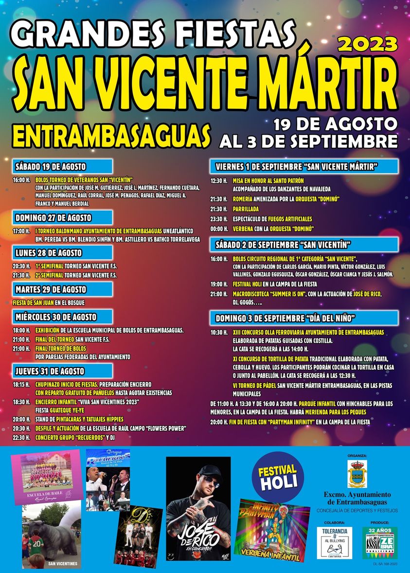 Grandes Fiestas de San Vicente Mártir Entrambasaguas 2023