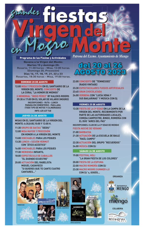 Grandes Fiestas de la Virgen del Monte Mogro 2023