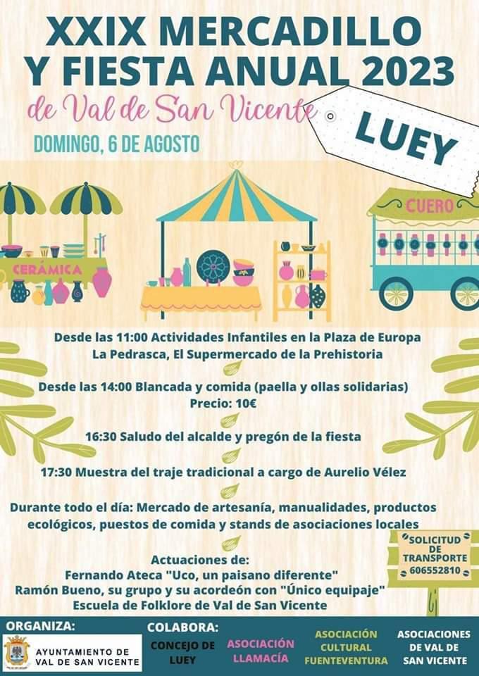 XXIX Mercadillo y Fiesta Anual Luey 2023