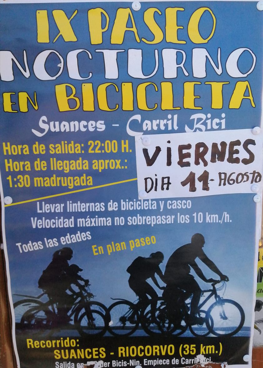 IX Paseo Nocturno en Bicicleta Suances 2023