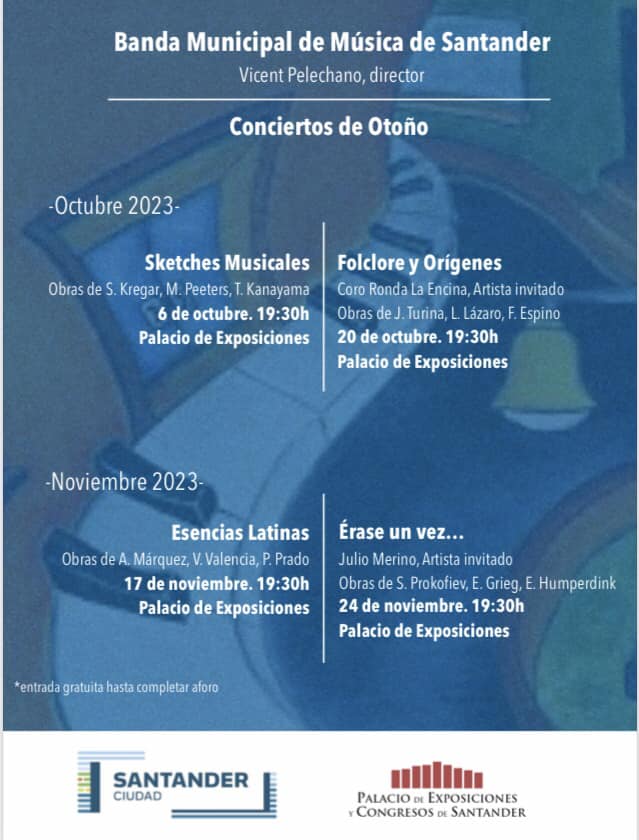 Conciertos de Otoño Banda Municipal Santander 2023