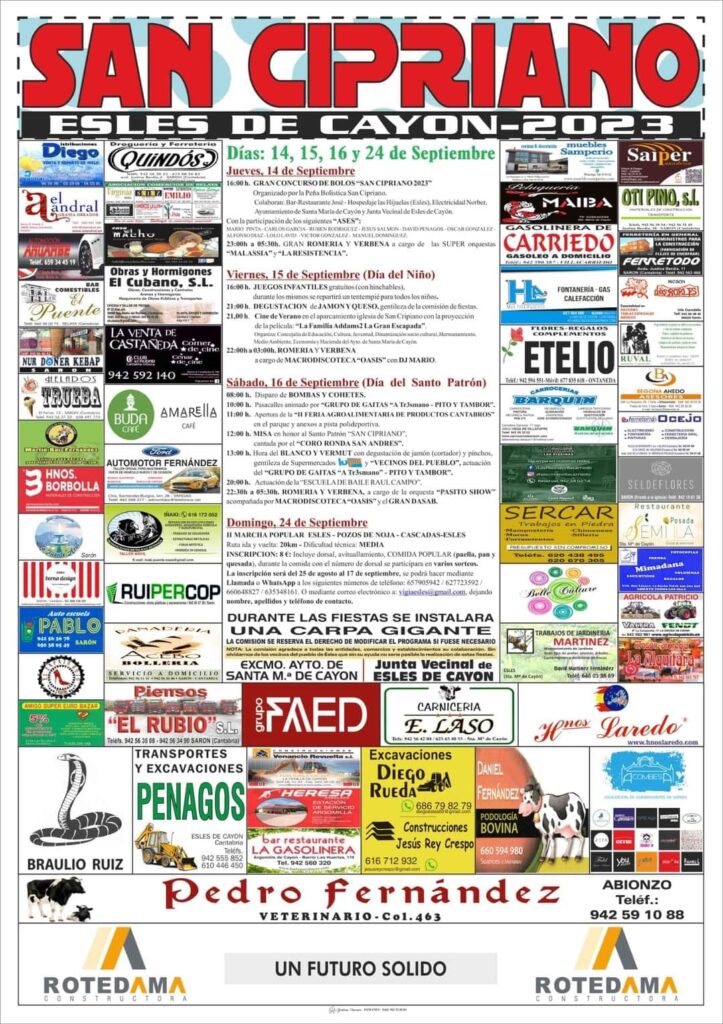 Fiestas de San Cipriano Esles de Cayón 2023