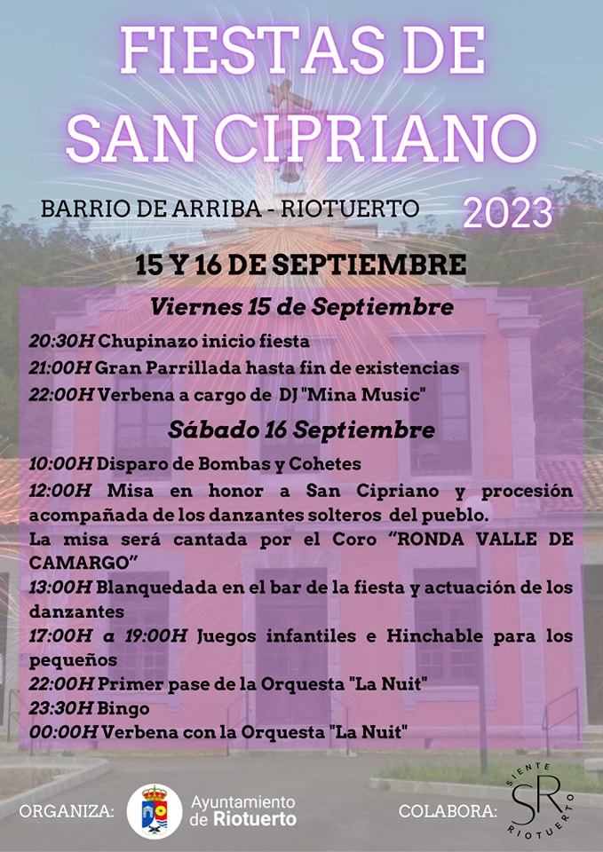 Fiestas de San Cipriano Riotuerto 2023