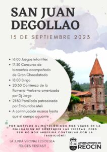 Fiestas de San Juan Degollao Reocin 2023