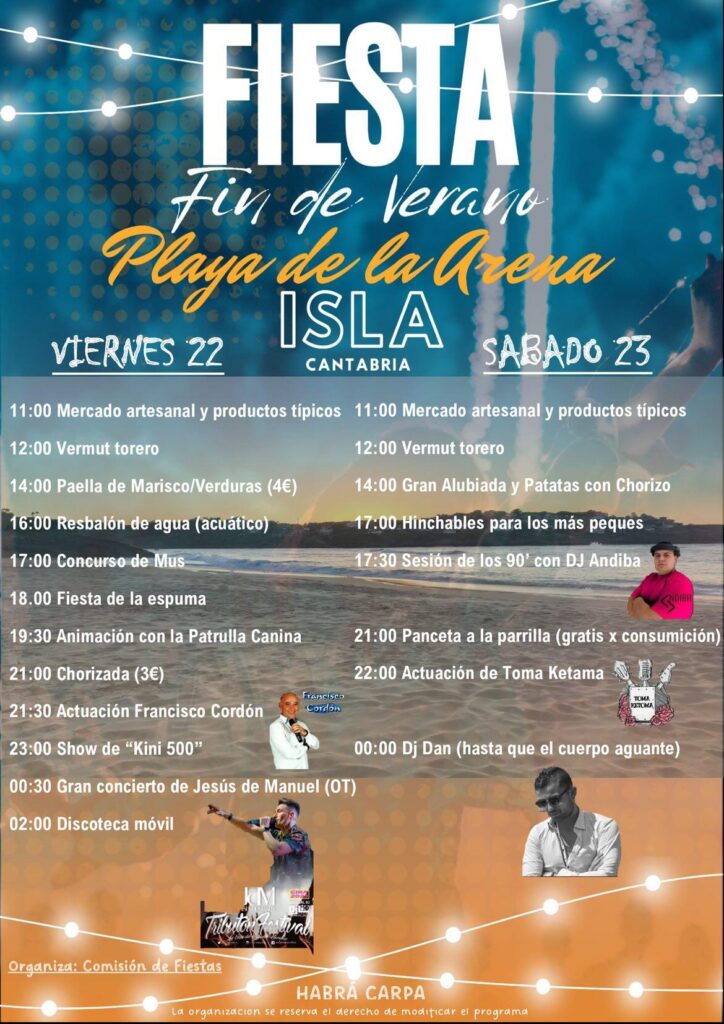 Fiesta fin de verano Isla 2023