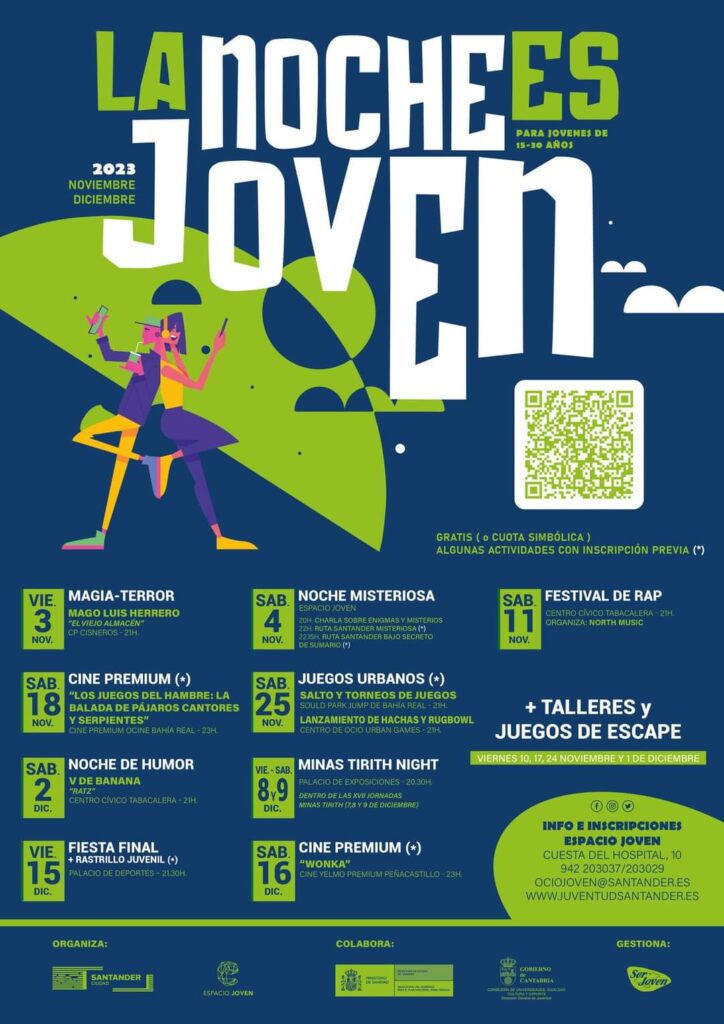 La noche es Joven – Programación Noviembre – Diciembre 2023