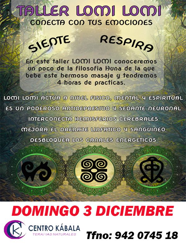 Taller Lomi Lomi - 3 Diciembre