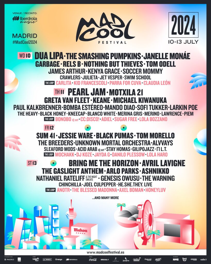 Madcool Festival 2024 – Cartel – Entradas – Horarios