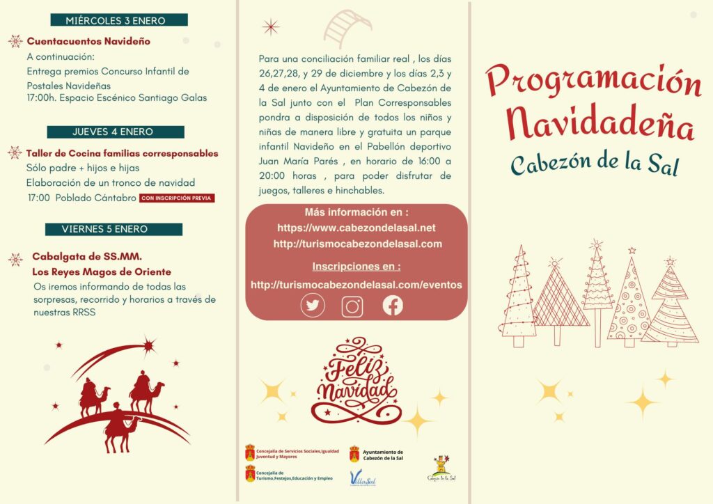 Programación Navidad Cabezón de la Sal 2023