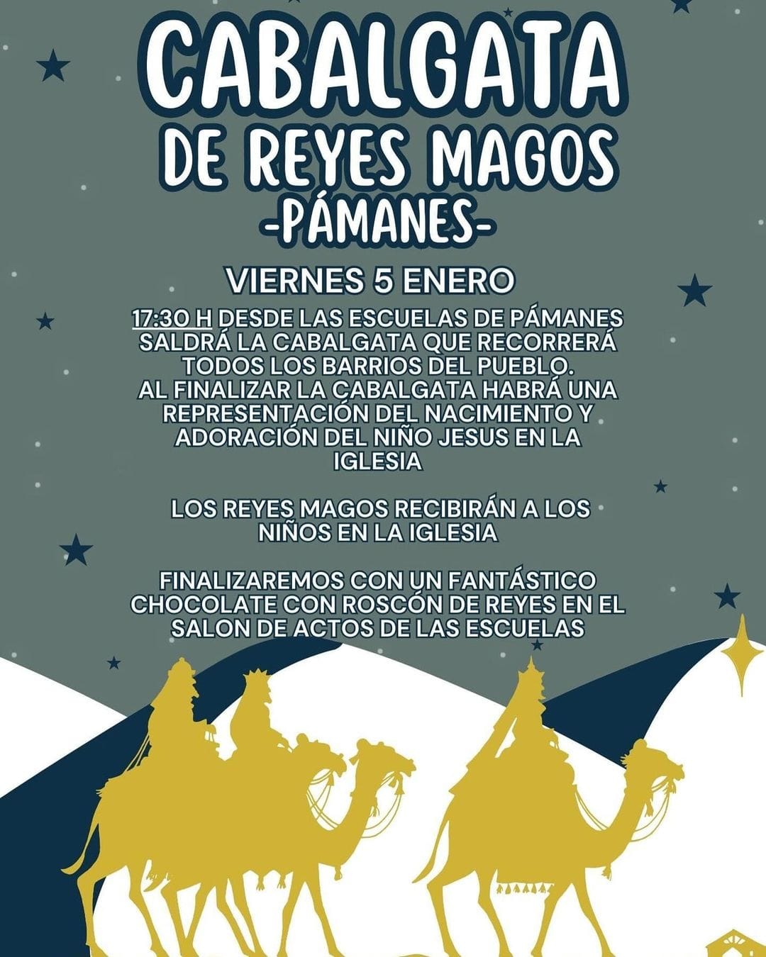 Cabalgata Reyes Magos Pámanes 2024