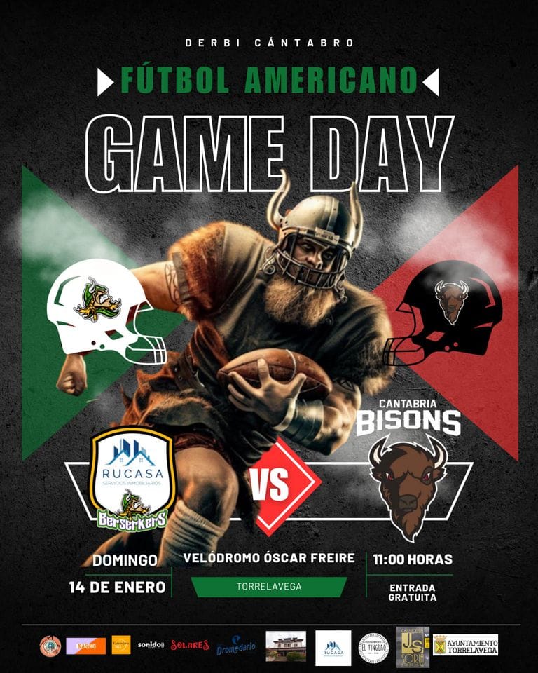 Derbi Cántabro – Futbol Americano – 14 Enero