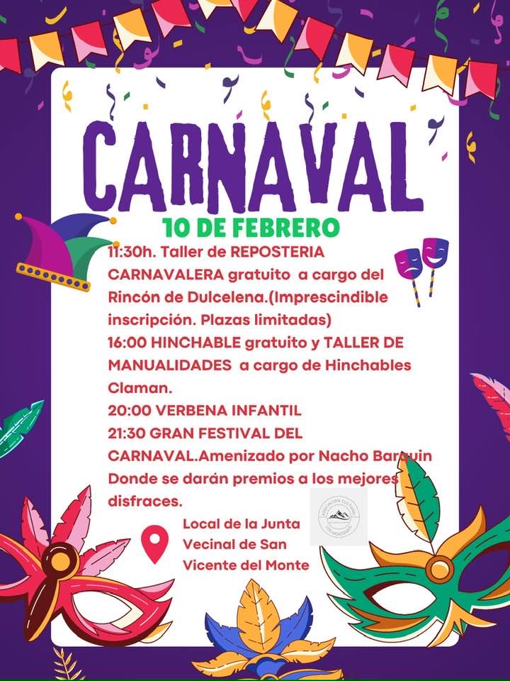 Carnaval San Vicente del Monte 2024 Miplanhoy qué hacer hoy en