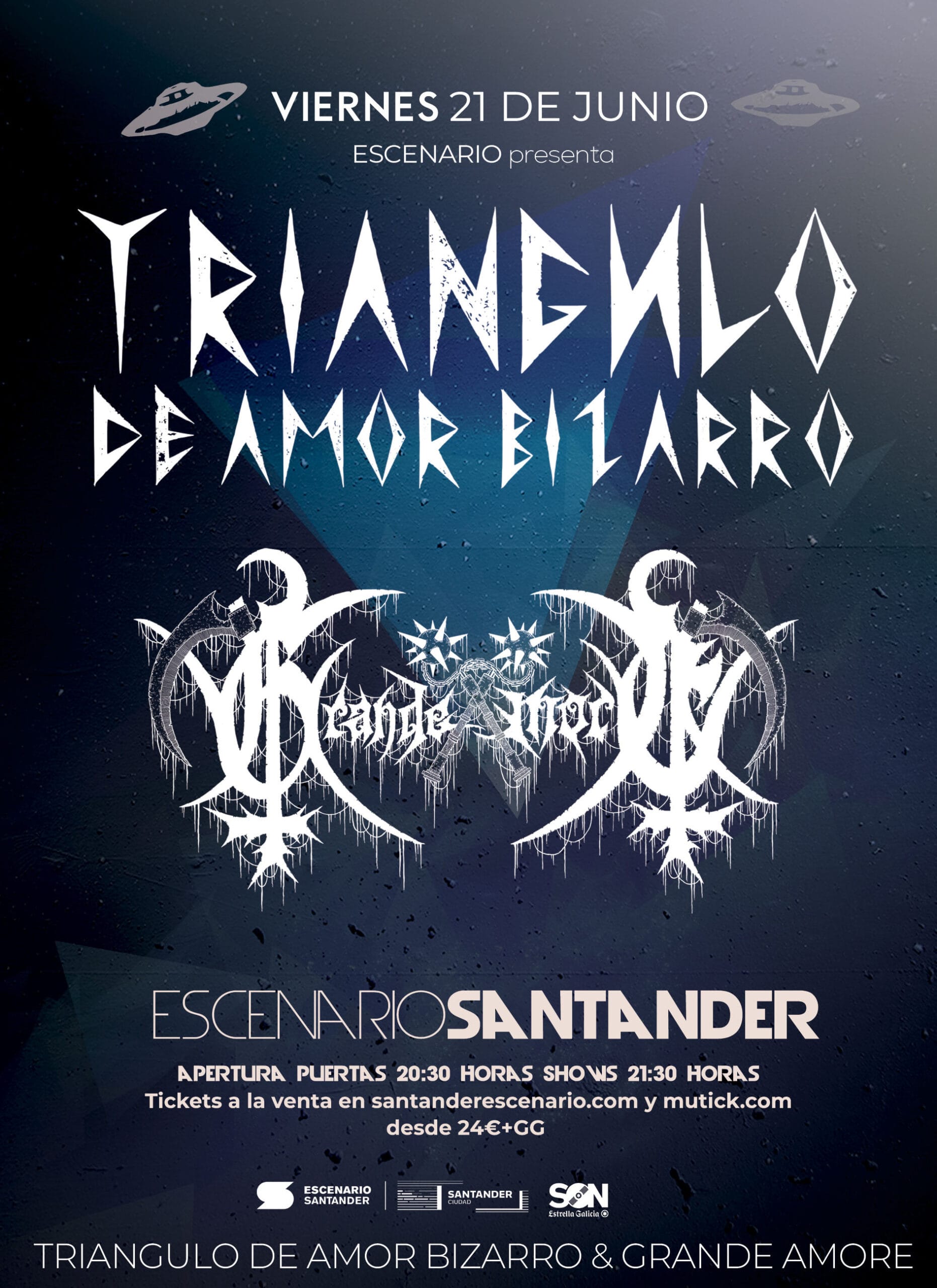 Concierto Triangulo de Amor Bizarro y Grande Amore