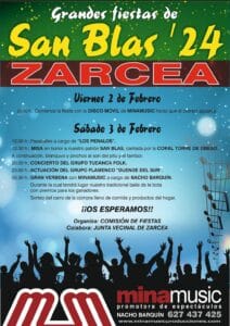 Grandes Fiestas de San Blas Zarcea  2024