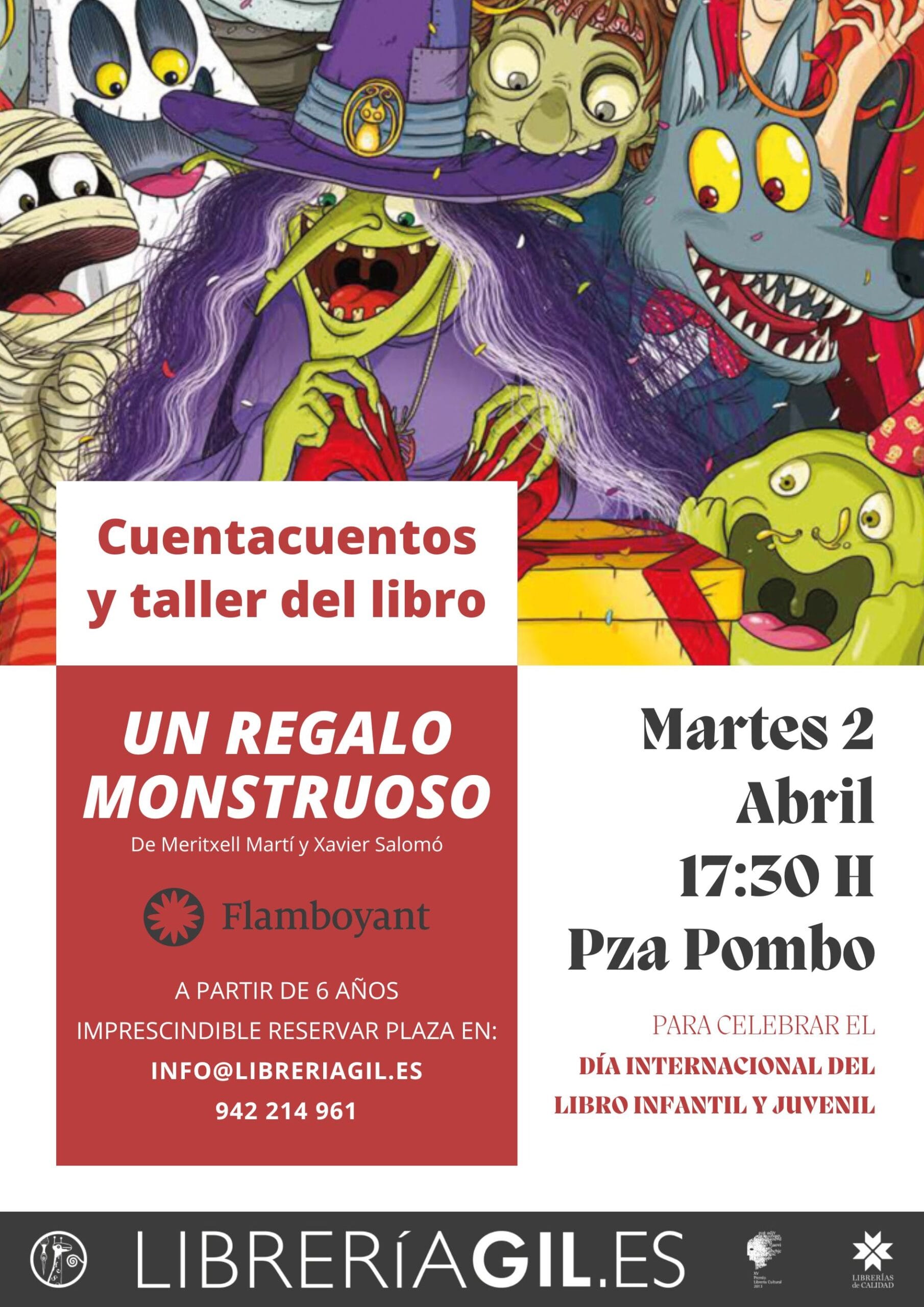 Cuentacuentos y taller del libro  – Un regalo monstruoso