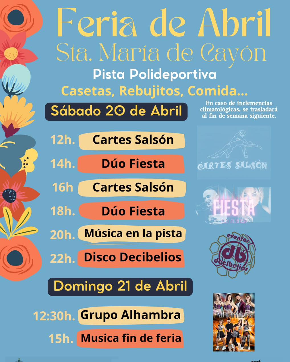 Feria de Abril Santa María de Cayón 2024 Miplanhoy qué hacer hoy en