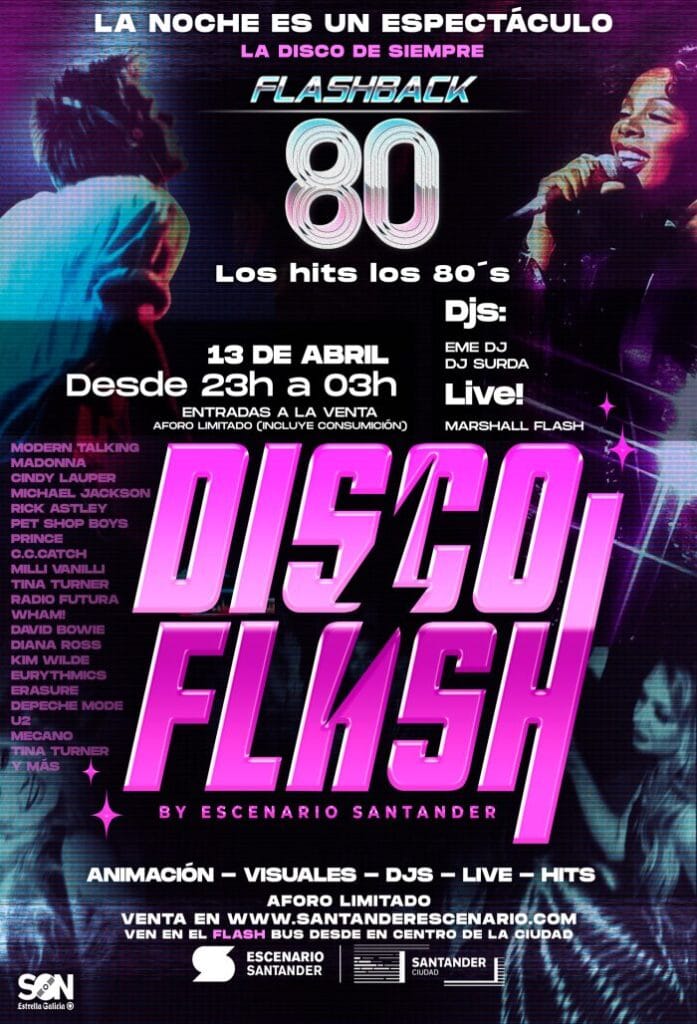 Disco Flash presenta: FLASHBACK 80s