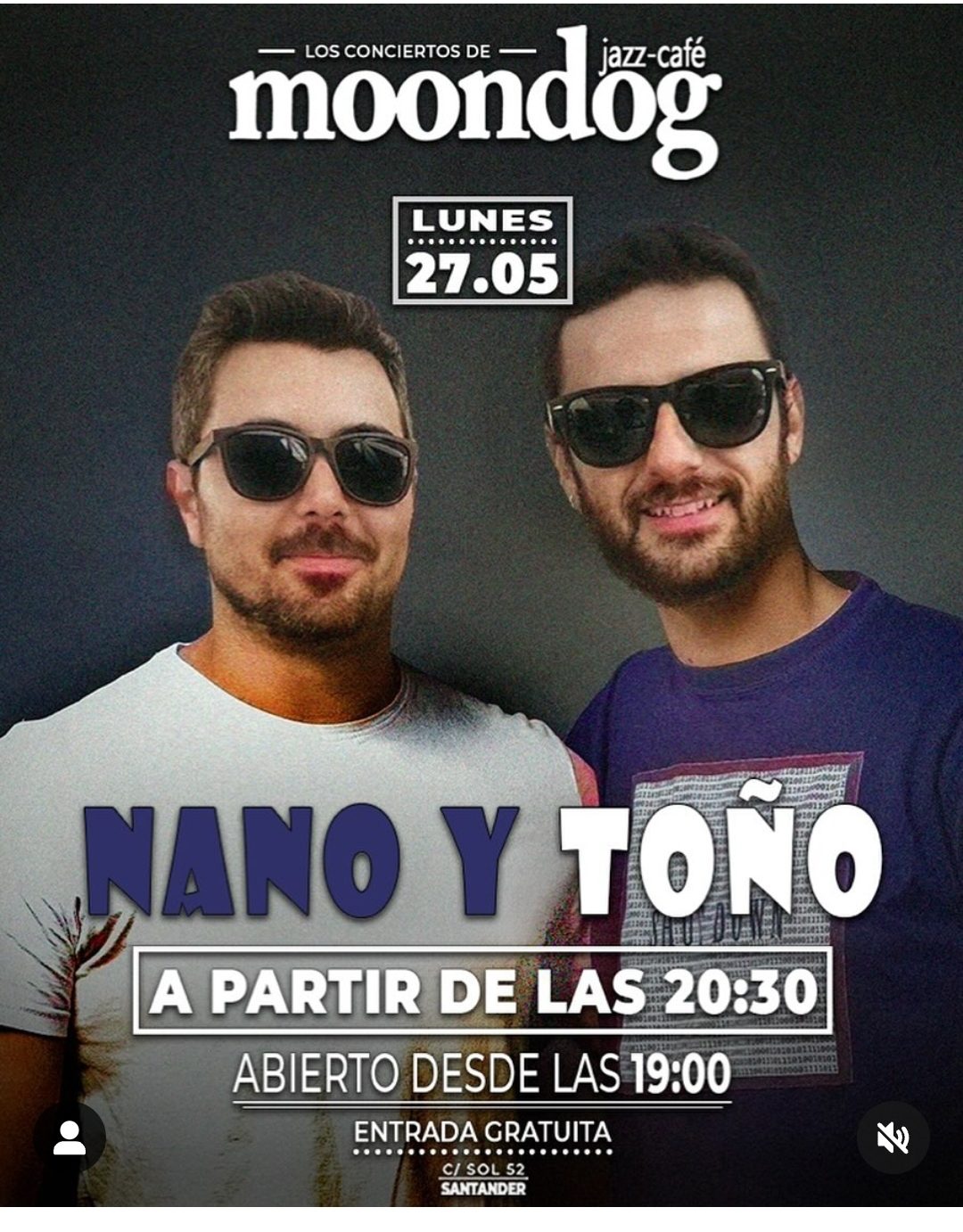 Concierto Nano y Toño – 27 Mayo