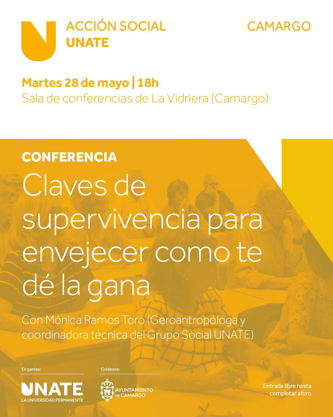 Conferencia. Claves de supervivencia para envejecer como te dé la gana