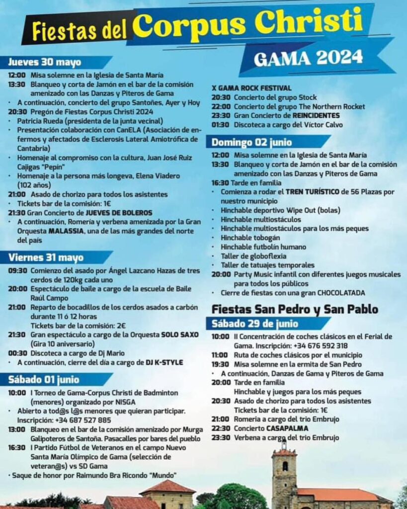 Fiestas del Corpus Christi Gama 2024