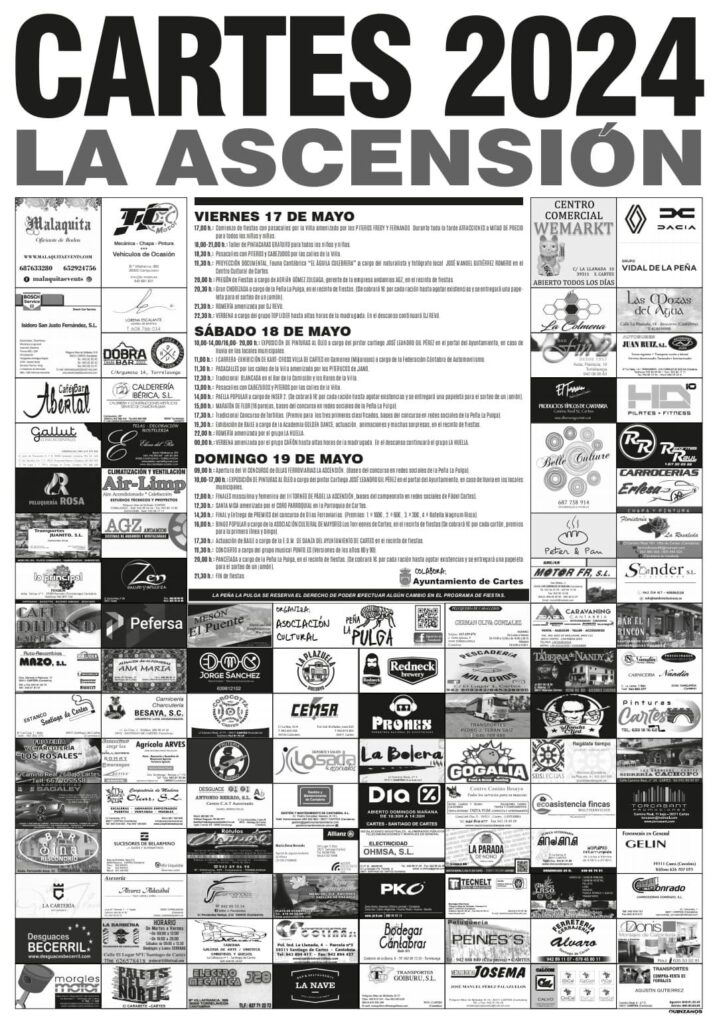 Fiestas de la Ascensión Cartes 2024