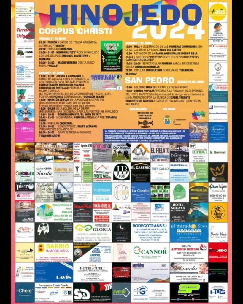 Fiestas del Corpus Christi Hinojedo 2024