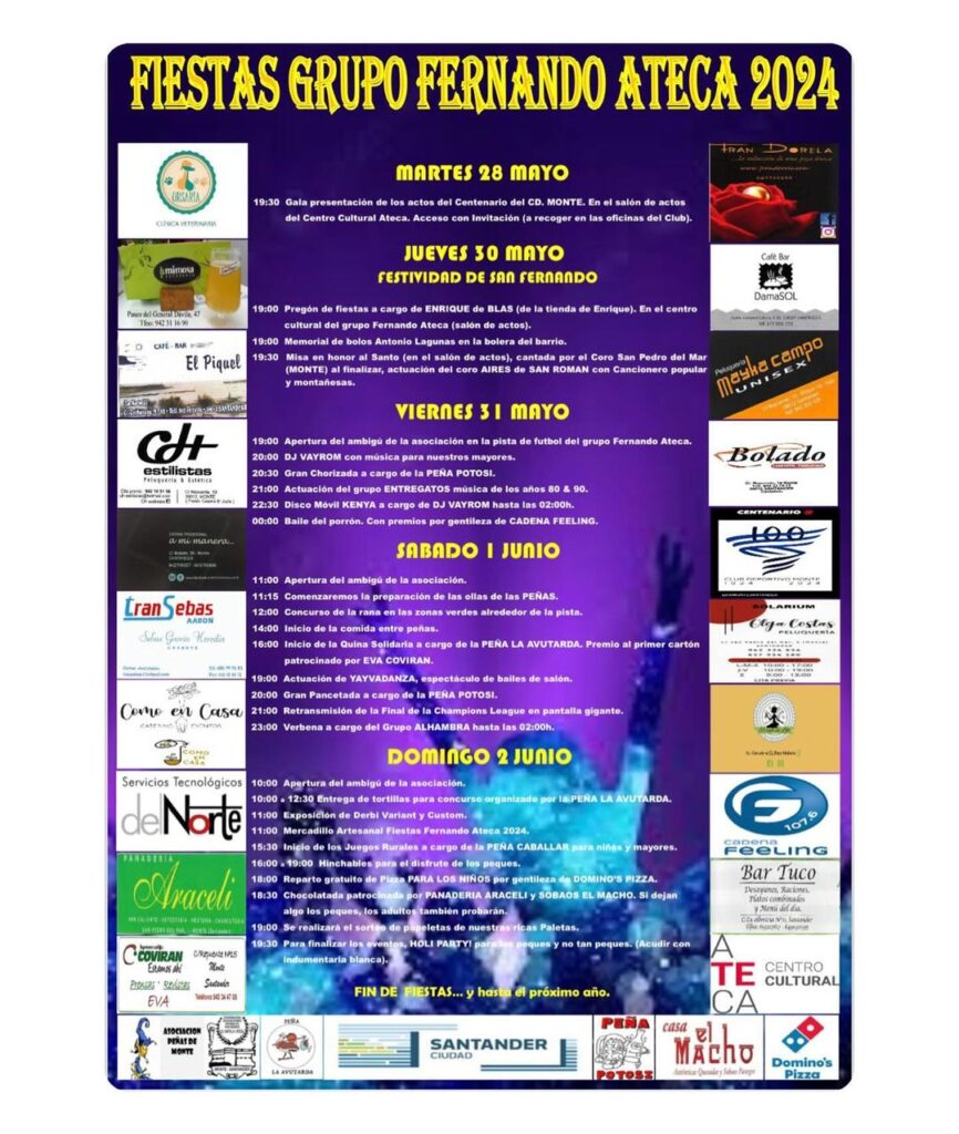 Fiestas Grupo Fernando Ateca 2024