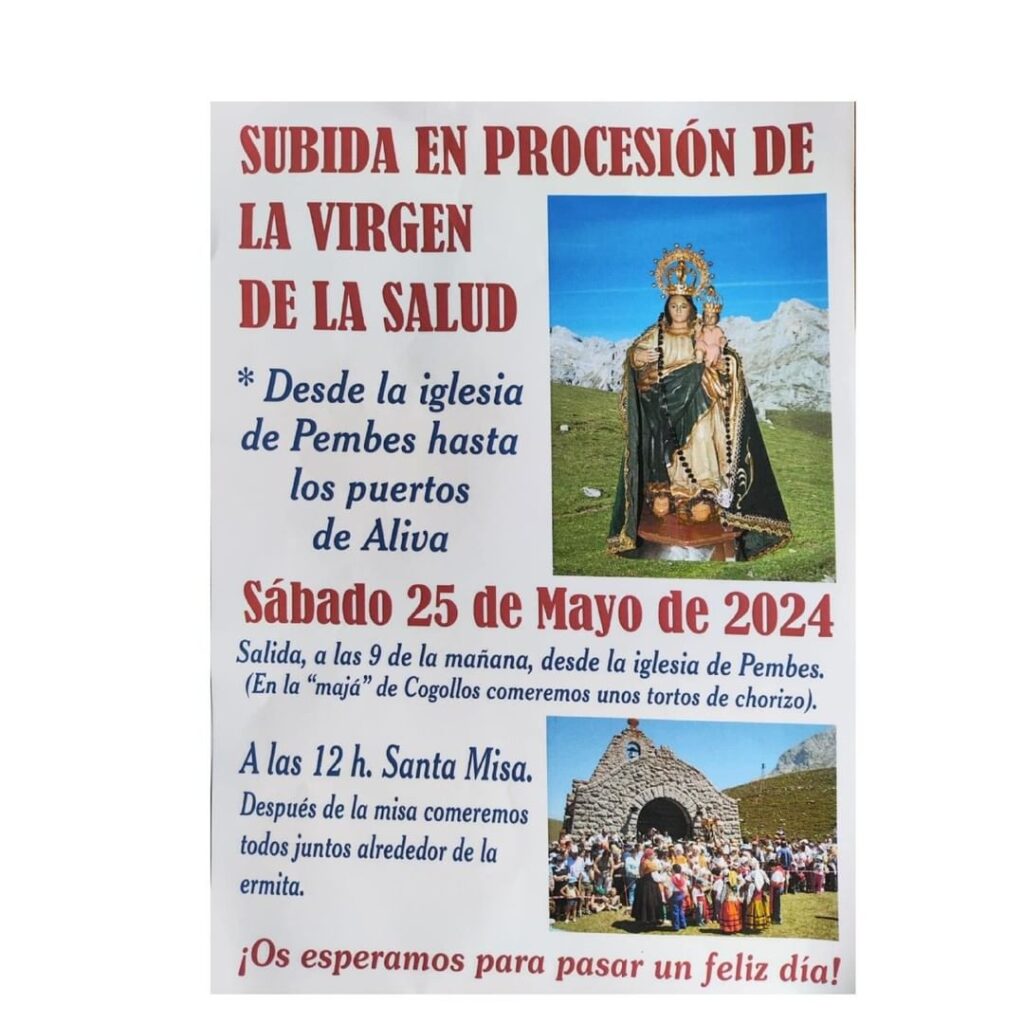 Subida en procesión de la Virgen de la Salud 2024