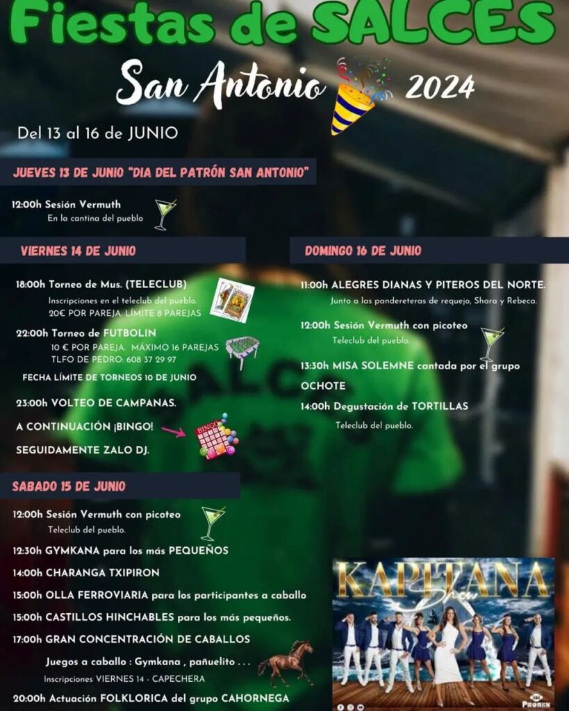 Fiestas de Salces San Antonio 2024