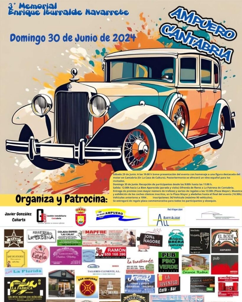 Concentración de coches clásicos Ampuero 2024