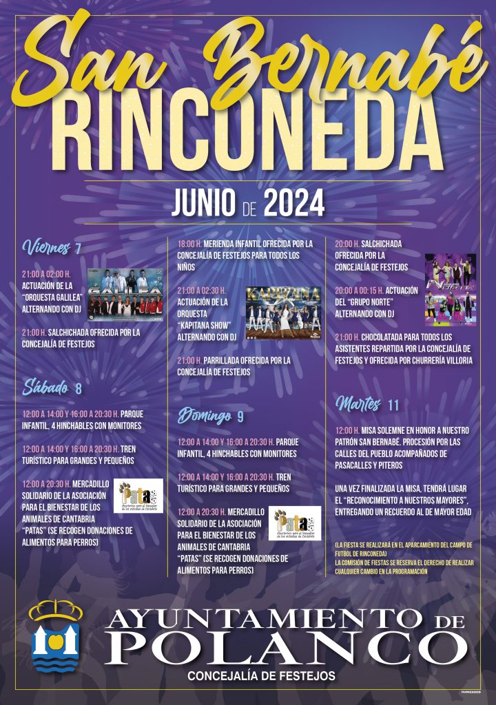 Fiestas De San Bernabé Rinconeda 2024 Miplanhoy Qué Hacer Hoy En Cantabria 0058