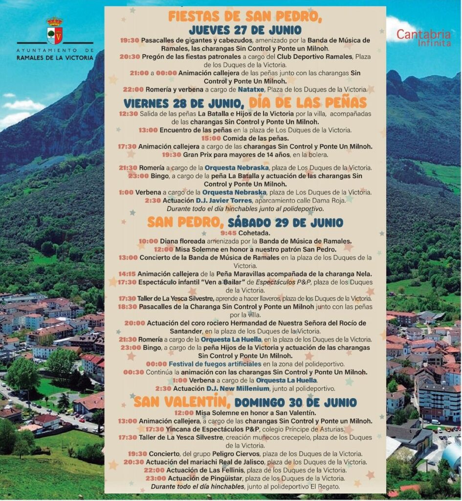 FIESTAS San Pedro y San Valentín en Ramales de la Victoria 2024