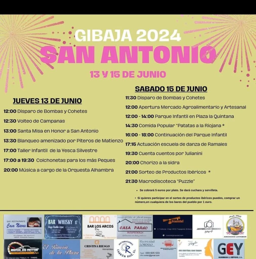 Fiestas de San Antonio Gibaja 2024