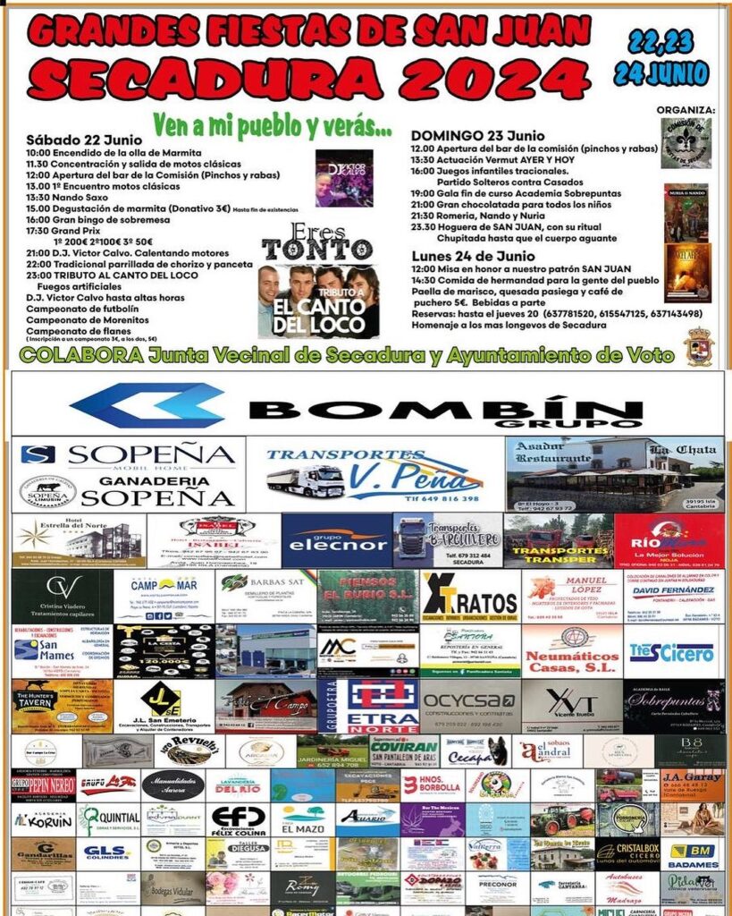 Grandes Fiestas de San Juan Secadura 2024