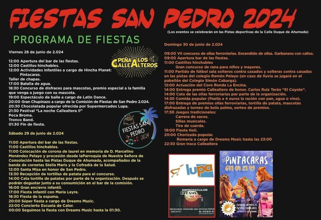Fiestas de San Pedro Calle Alta 2024